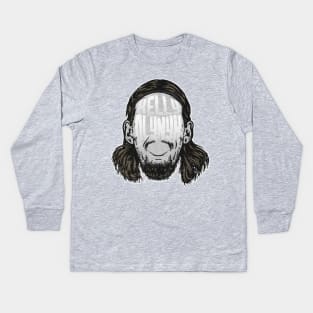 Kelly Olynyk Utah Player Silhouette Kids Long Sleeve T-Shirt
